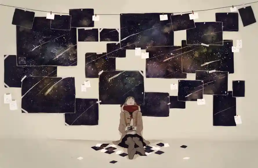 2k女孩壁纸-二次元 - 动漫背景-宇宙星空「哲风壁纸」