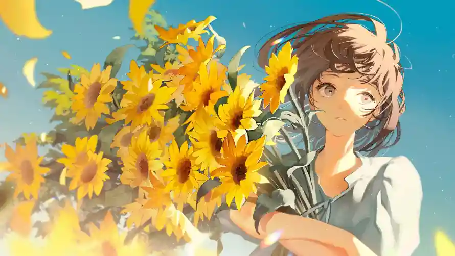 2k女孩壁纸-二次元 - 治愈系-少女插画「哲风壁纸」