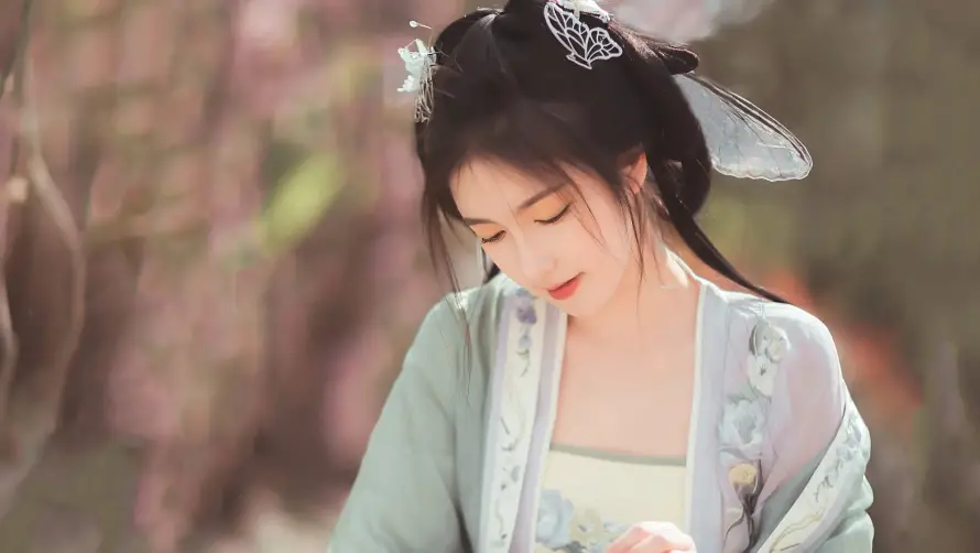 2k美女壁纸-艺术 - 东方美学-优雅造型「哲风壁纸」