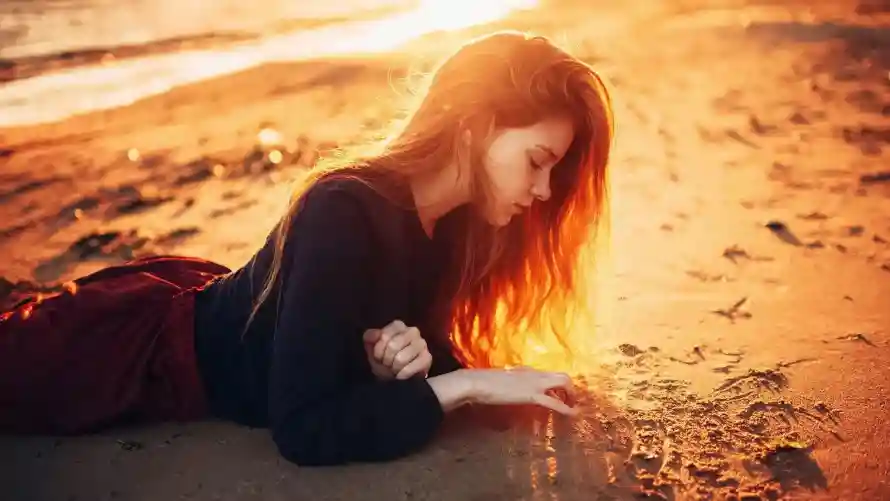 2k欧美壁纸-沙滩 - 欧美沙滩-沙滩夕阳「哲风壁纸」