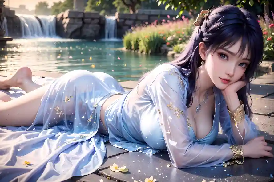 3k国漫壁纸-水景 - 遮天-古风美女「哲风壁纸」