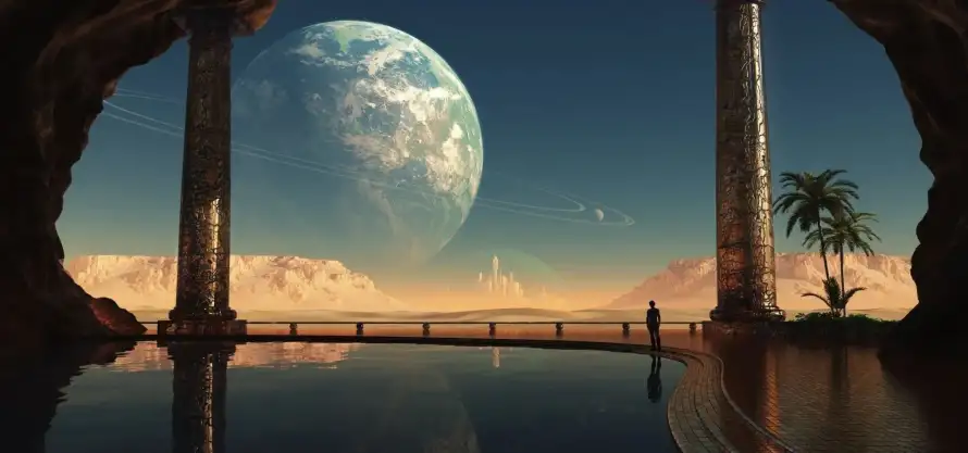 2k梦幻壁纸-风景 - 地球远景-外星场景「哲风壁纸」