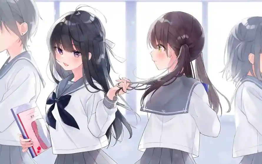 2k女孩壁纸-二次元 - 少女插画-日系动漫「哲风壁纸」