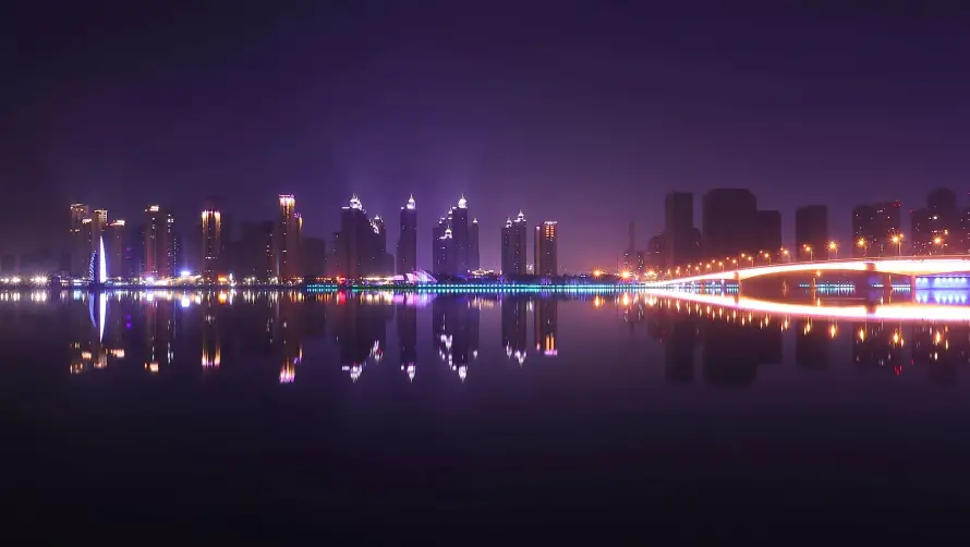 2k都市壁纸-风景 - 城市灯光-夜景风景「哲风壁纸」