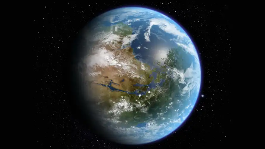 5k地球壁纸-艺术 - 地球艺术-太空背景「哲风壁纸」