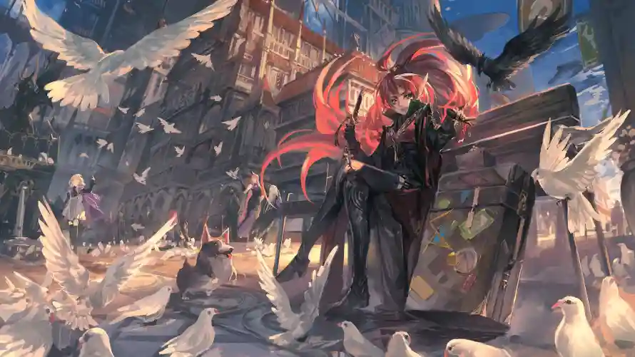 2k女孩壁纸-二次元 - 少女插画-幻想场景「哲风壁纸」