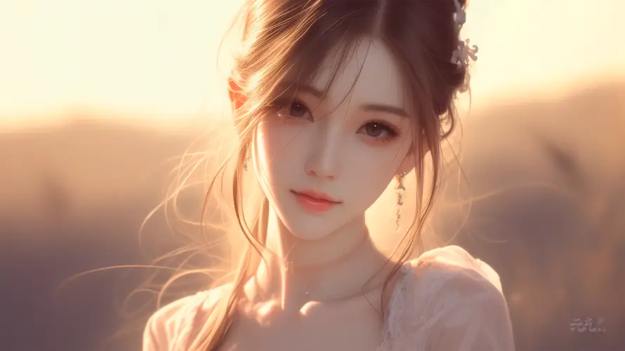4k少女壁纸-治愈系 - 少女插画-温柔画风「哲风壁纸」