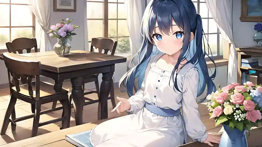 5k女孩壁纸-安静 - 少女-温柔「哲风壁纸」
