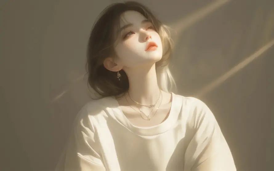 3k暖阳壁纸-治愈系 - 少女光影-日系清新「哲风壁纸」