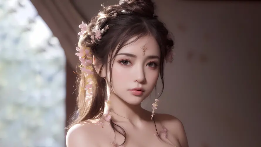 2k少女壁纸-花季 - 少女写真-柔美光影「哲风壁纸」