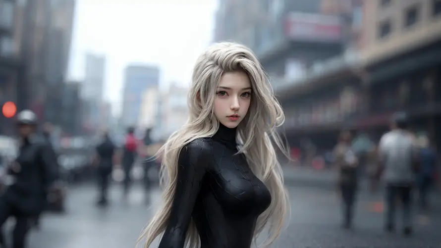 2k少女壁纸-美女 - 未来风格-科幻美女「哲风壁纸」