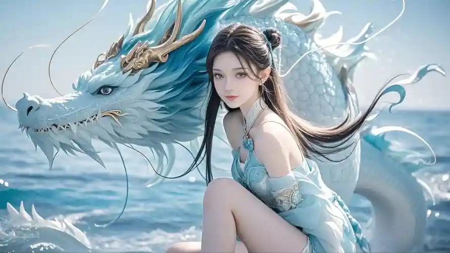 2k东方壁纸-幻想 - 海洋-清纯「哲风壁纸」