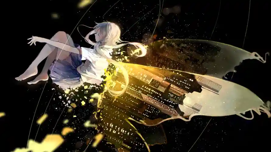 2k女孩壁纸-二次元 - 光影特效-唯美画风「哲风壁纸」