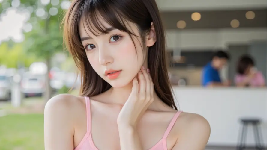 3k美人壁纸-美艳 - 休闲氛围-清新风格「哲风壁纸」