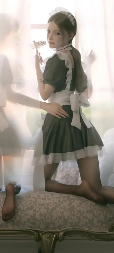 4k优雅壁纸 - 女仆 - 美女 - 迷人「哲风壁纸」