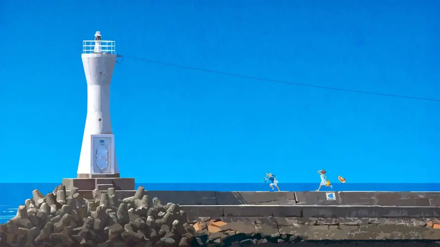 2k人物壁纸-治愈 - 海洋-海边「哲风壁纸」