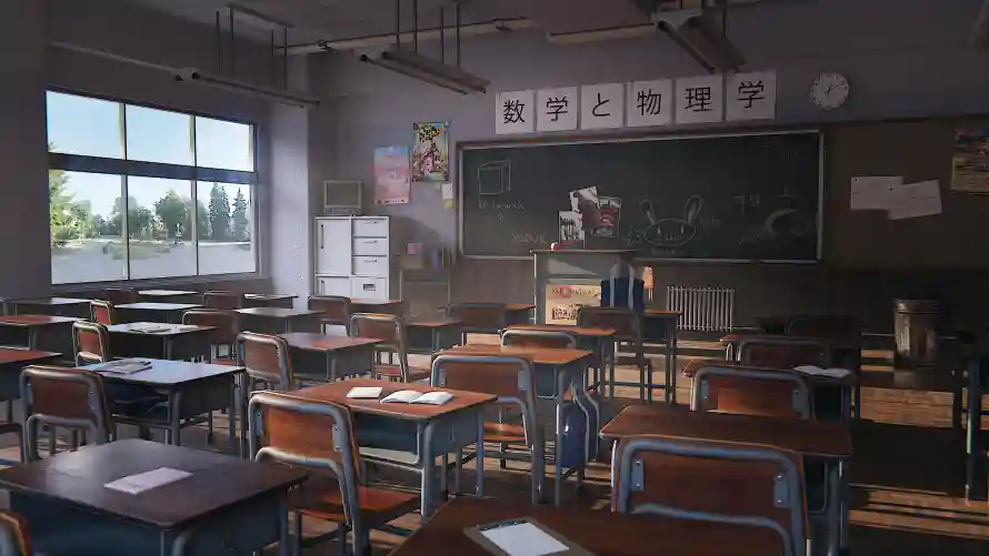 4k教室壁纸-日系 - 学习背景-教室布置「哲风壁纸」