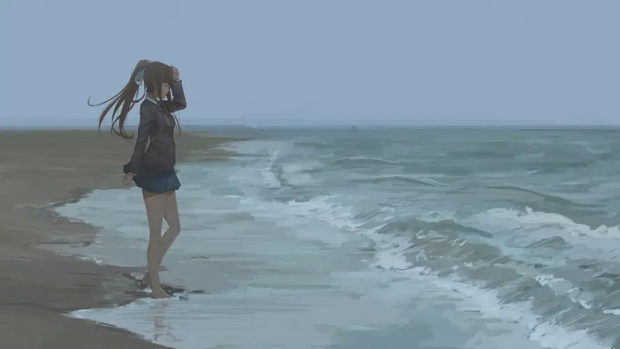 2k游戏壁纸-二次元 - 动漫人物-夏日场景「哲风壁纸」