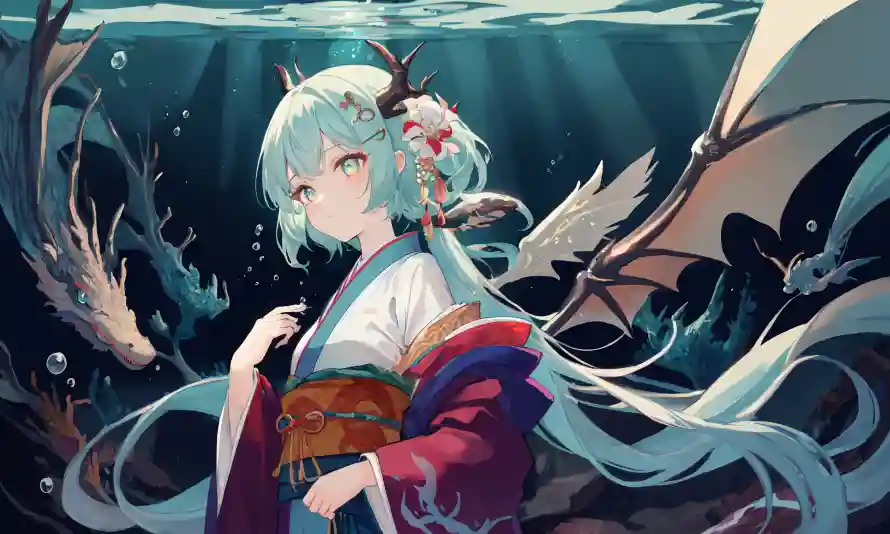 3kAI壁纸-二次元 - Ai绘画-和服少女「哲风壁纸」