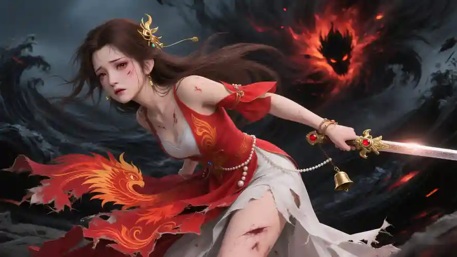 4k哭泣壁纸-铃铛 - 弑魔剑士-暗黑壁纸「哲风壁纸」