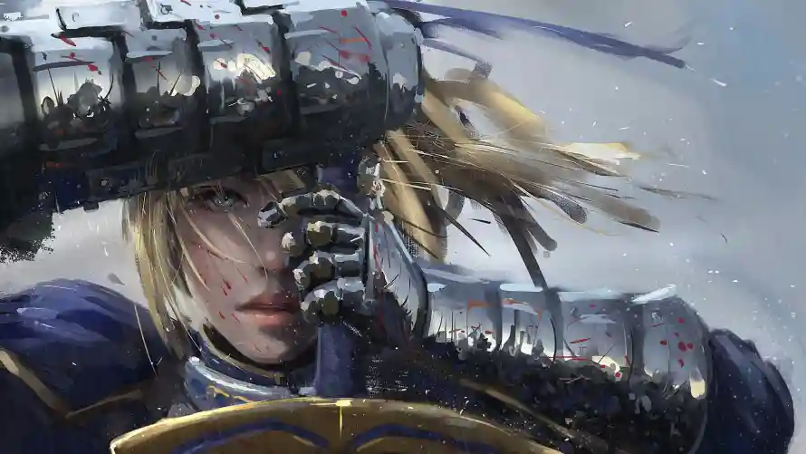 2k二次元壁纸-Fate - 战斗场景-铠甲角色「哲风壁纸」