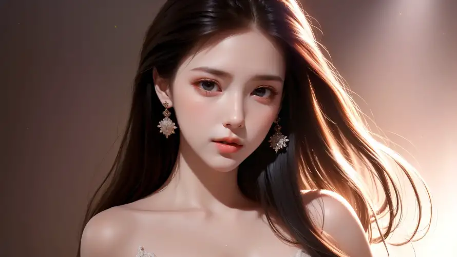 2k优雅壁纸-光影 - 少女-精致「哲风壁纸」
