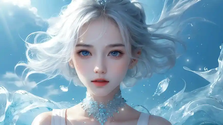2k梦幻壁纸-海洋 - 美女-肖像「哲风壁纸」