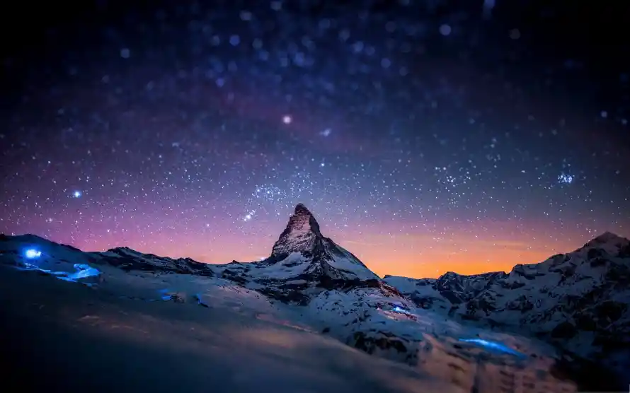 4k夜空壁纸 - 山顶 - 繁星 - 雪山「哲风壁纸」 4k夜空壁纸 - 山顶 - 繁星 - 雪山「哲风壁纸」