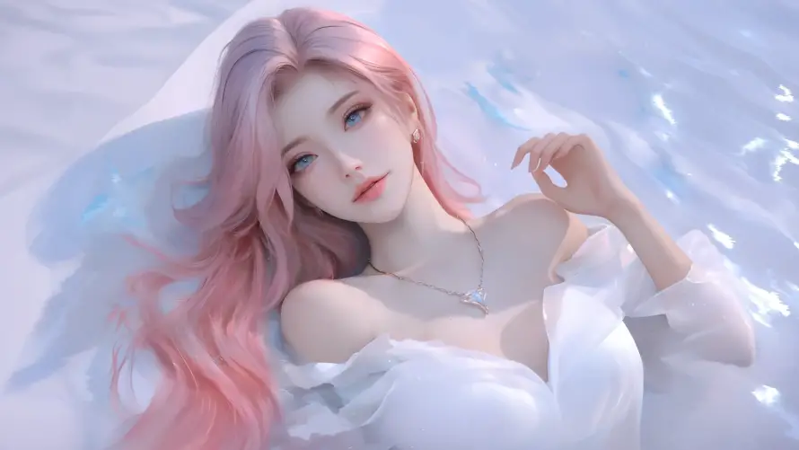 2k唯美壁纸-梦幻 - 绯色-美女「哲风壁纸」