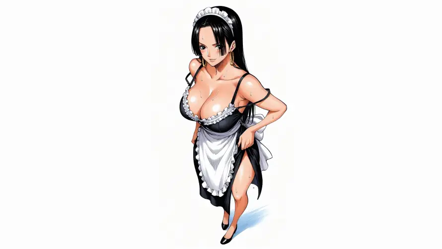 4k女帝壁纸-女仆装 - 海贼王-动漫角色「哲风壁纸」