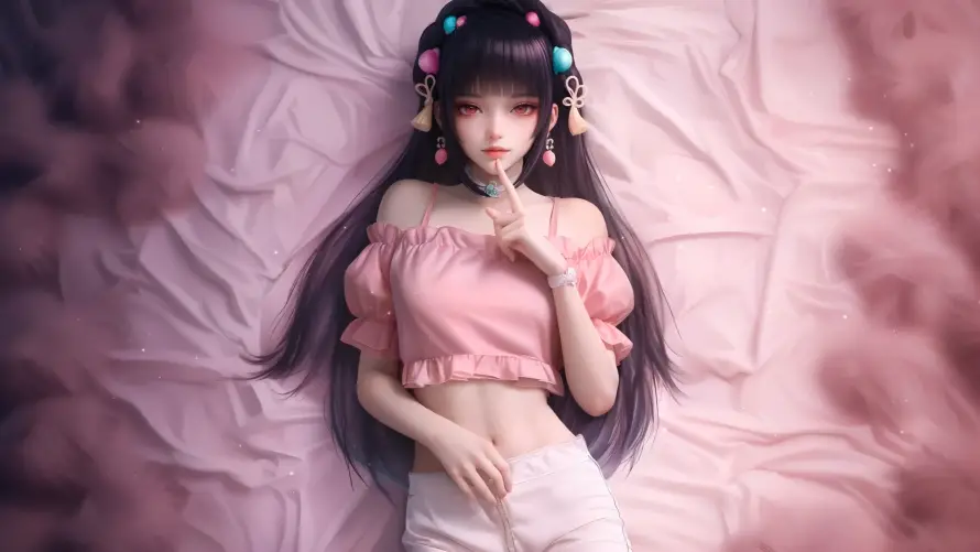 2k卧室壁纸-少女 - 少女卧室-甜美少女「哲风壁纸」