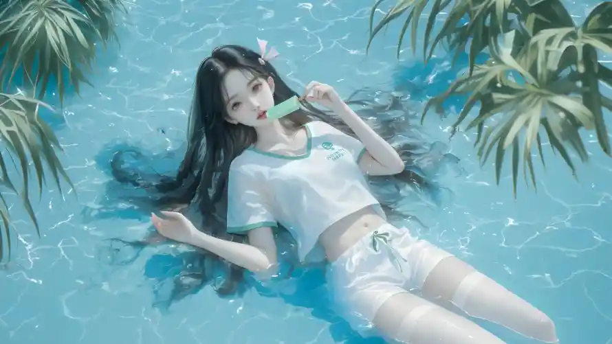 2k夏日壁纸-泳池 - 清凉-美女「哲风壁纸」 2k夏日壁纸-泳池 - 清凉-美女「哲风壁纸」