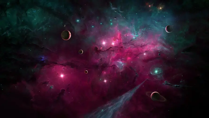 2k星云壁纸-科幻 - 宇宙奥秘-宇宙背景「哲风壁纸」