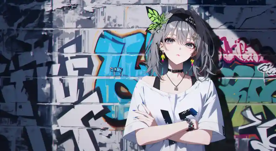 8k少女壁纸-8k - 涂鸦-个性背景「哲风壁纸」