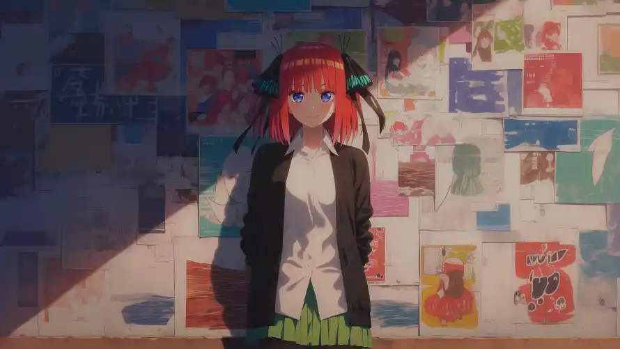 3k五等分壁纸-中野二乃 - 动漫角色-室内场景「哲风壁纸」