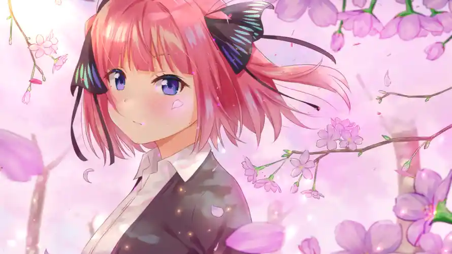 3k二次元壁纸-五等分 - 中野二乃-动漫角色「哲风壁纸」