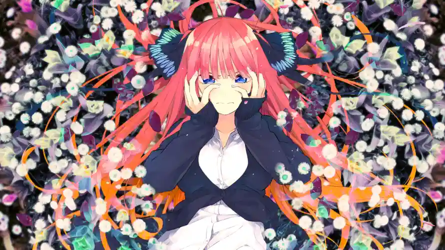 3k五等分壁纸-中野二乃 - 动漫角色-蝴蝶花海「哲风壁纸」