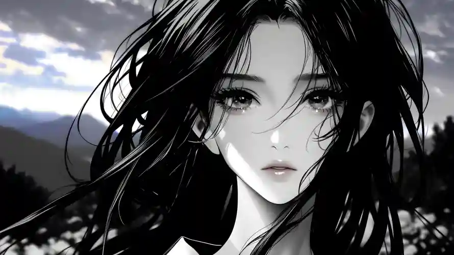 4k水墨壁纸-古典美人 - 国风壁纸-国风美女「哲风壁纸」