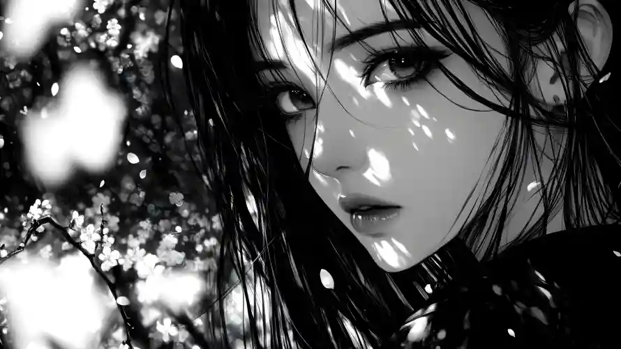 4k水墨壁纸-古典意境 - 国风插画-国风美女「哲风壁纸」