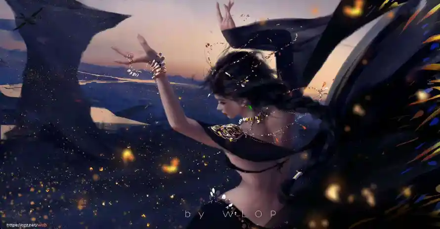 2k壁纸壁纸-龙 - 插画-星空「哲风壁纸」