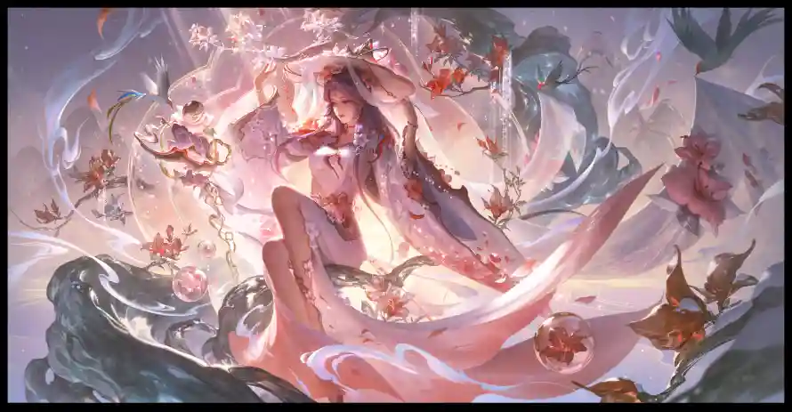 8k王昭君壁纸-古风角色 - 幻纱灵韵-游戏美学「哲风壁纸」
