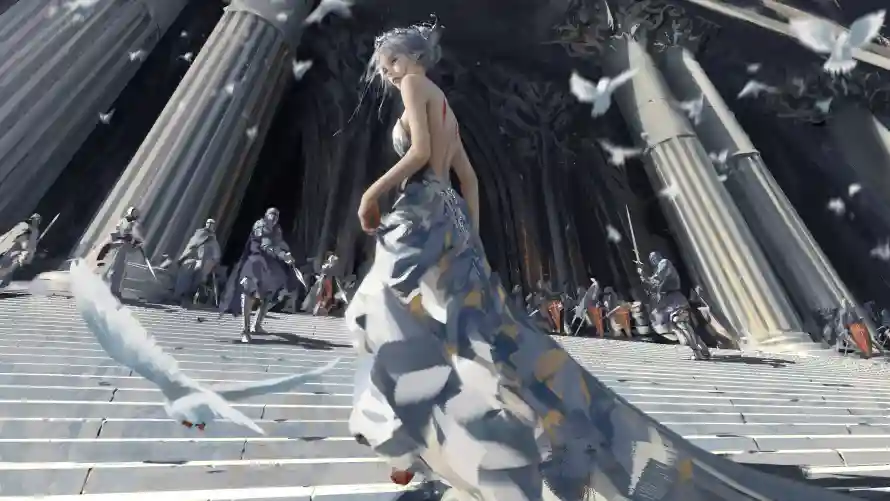 8k鬼刀壁纸-海琴烟 - CG插画-WLOP「哲风壁纸」