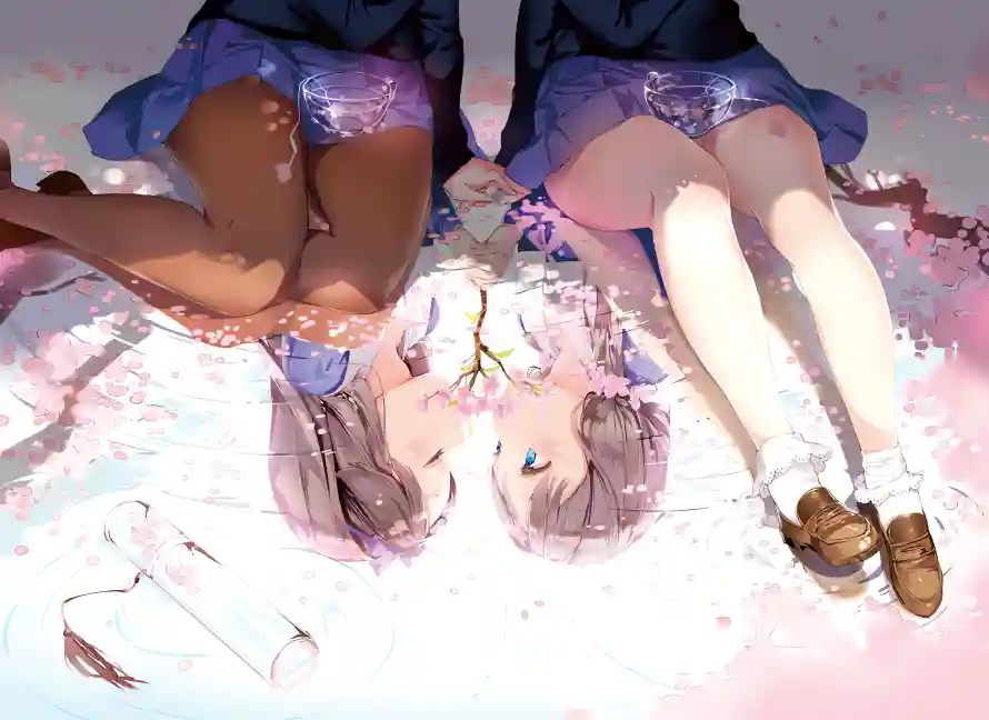 6k女孩壁纸-二次元 - 粉色系-双生女漫「哲风壁纸」