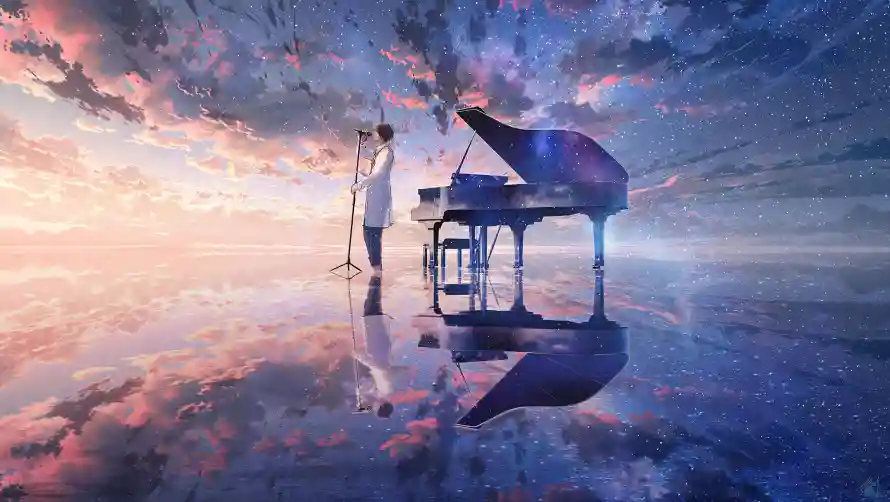 4k倒影壁纸-场景 - 天空-少年「哲风壁纸」