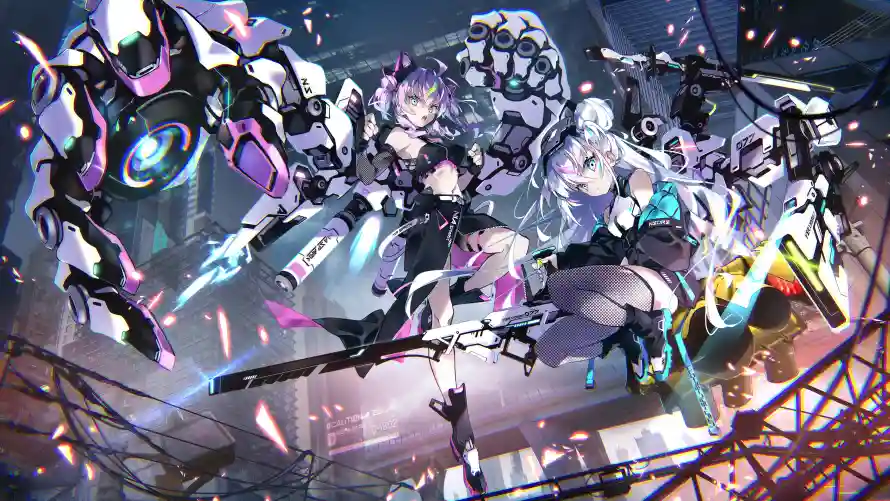 4k女孩壁纸-二次元 - 少女战士-未来科技「哲风壁纸」
