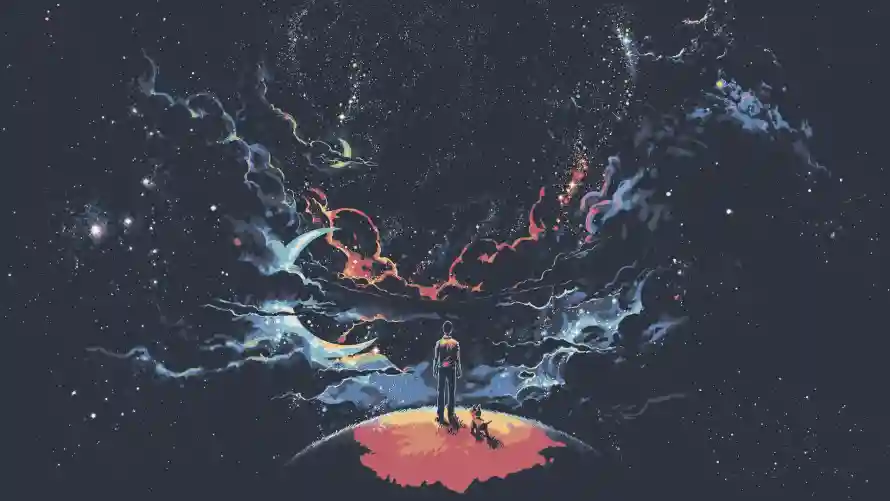 2k星际壁纸-酷 - 艺术-人物插画「哲风壁纸」