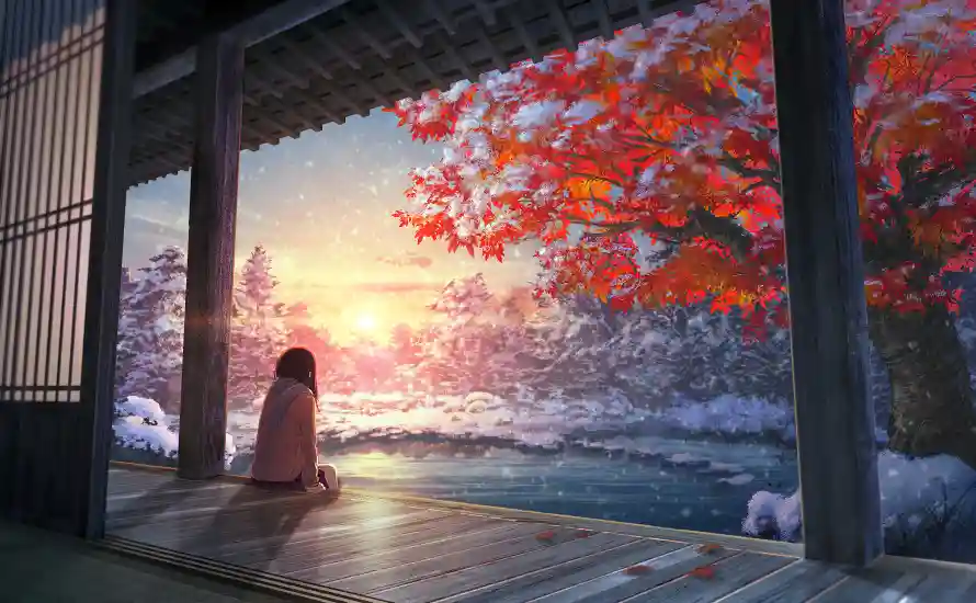 3k动漫壁纸-动画 - 背影-二次元「哲风壁纸」