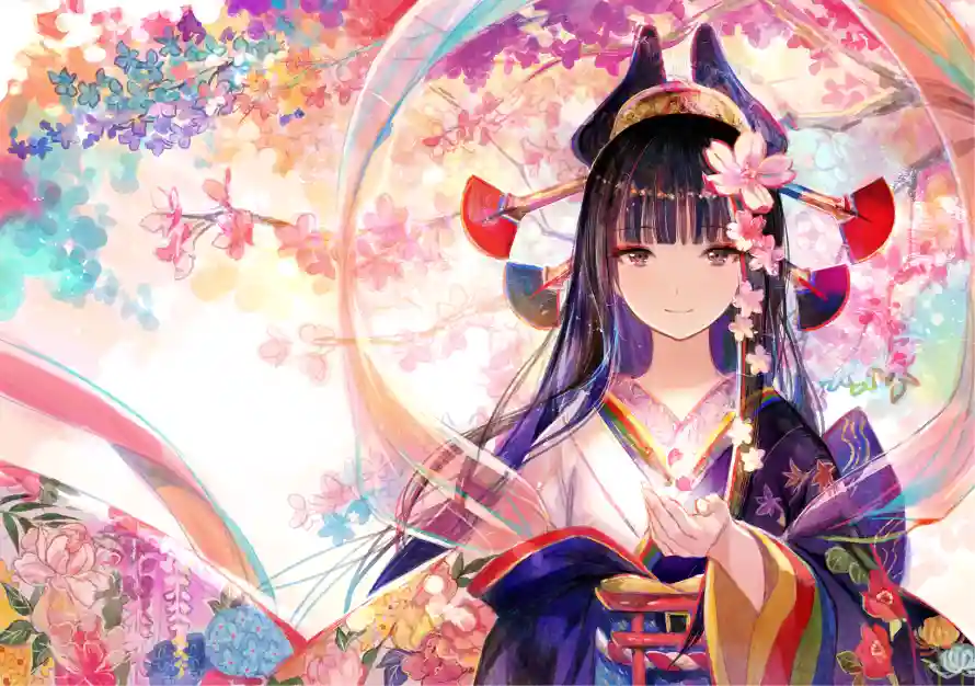 2k国风壁纸-花魁 - 东方美学-传统服饰「哲风壁纸」