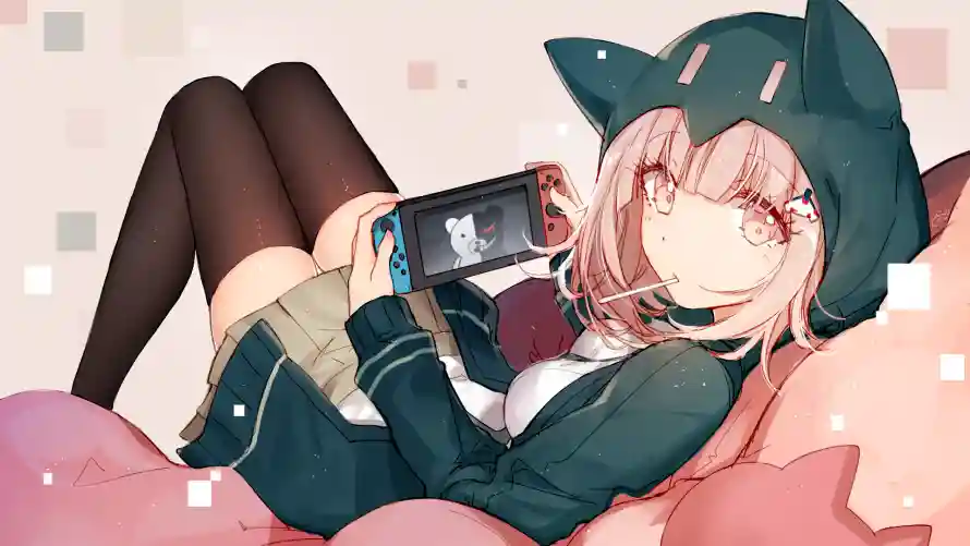 2k猫耳壁纸-黑丝 - 动漫角色-少女插画「哲风壁纸」