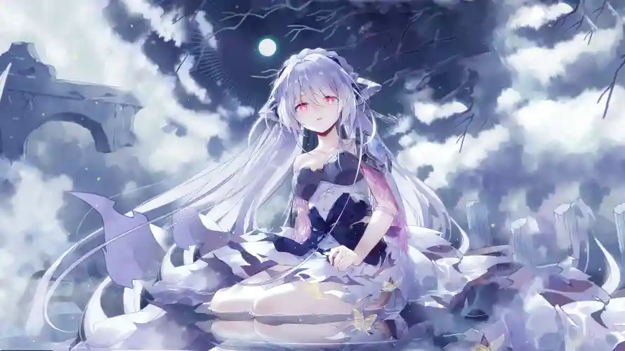 3k水面壁纸-萝莉 - 动漫角色-幻想场景「哲风壁纸」